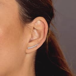 TIANDE Silver Color Gold Plated Climber Earrings for Women Smooth Piercing Women's Stud Earrings 2022 Fashion Jewelry Wholesale