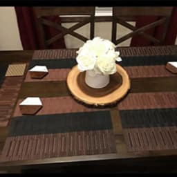 Placemats for Dining Table PVC Bamboo Pattern Table Mats Multiple Colors Non-Slip Heat Resistant Washable Easy to Clean
