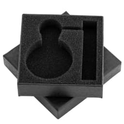 9*9*2.6cm Square Black Pocket Watch Box Paper Case Storage Gift Boxes Collect Velvet Bag
