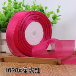 12/15/20/25/40/50mm (50 Yards/roll) Organza Stain Ribbon DIY Crafts Wedding for Party Decoration Cake Gift Bow Packaging Ribbon