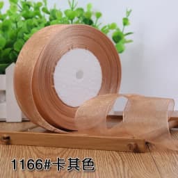 12/15/20/25/40/50mm (50 Yards/roll) Organza Stain Ribbon DIY Crafts Wedding for Party Decoration Cake Gift Bow Packaging Ribbon