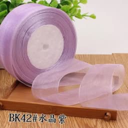 12/15/20/25/40/50mm (50 Yards/roll) Organza Stain Ribbon DIY Crafts Wedding for Party Decoration Cake Gift Bow Packaging Ribbon