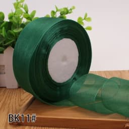 12/15/20/25/40/50mm (50 Yards/roll) Organza Stain Ribbon DIY Crafts Wedding for Party Decoration Cake Gift Bow Packaging Ribbon