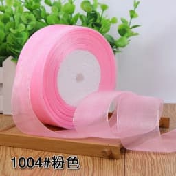 12/15/20/25/40/50mm (50 Yards/roll) Organza Stain Ribbon DIY Crafts Wedding for Party Decoration Cake Gift Bow Packaging Ribbon