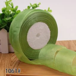 12/15/20/25/40/50mm (50 Yards/roll) Organza Stain Ribbon DIY Crafts Wedding for Party Decoration Cake Gift Bow Packaging Ribbon
