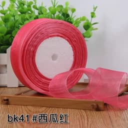 12/15/20/25/40/50mm (50 Yards/roll) Organza Stain Ribbon DIY Crafts Wedding for Party Decoration Cake Gift Bow Packaging Ribbon