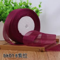 12/15/20/25/40/50mm (50 Yards/roll) Organza Stain Ribbon DIY Crafts Wedding for Party Decoration Cake Gift Bow Packaging Ribbon