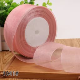 12/15/20/25/40/50mm (50 Yards/roll) Organza Stain Ribbon DIY Crafts Wedding for Party Decoration Cake Gift Bow Packaging Ribbon