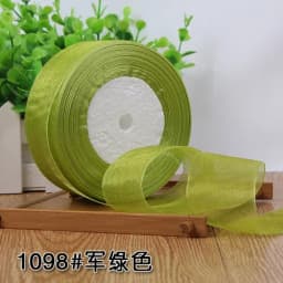 12/15/20/25/40/50mm (50 Yards/roll) Organza Stain Ribbon DIY Crafts Wedding for Party Decoration Cake Gift Bow Packaging Ribbon