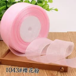 12/15/20/25/40/50mm (50 Yards/roll) Organza Stain Ribbon DIY Crafts Wedding for Party Decoration Cake Gift Bow Packaging Ribbon