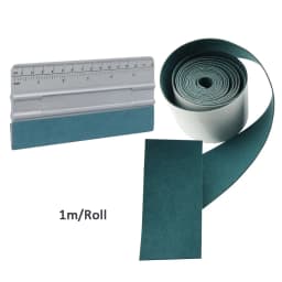 EHDIS 100CM Suede Felt ClothTape For Carbon Fiber Film Squeegee Edge Car Window Tint Scraper No Scratch Vinyl Wrap Cleaning Tool