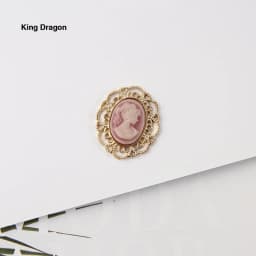 King Dragon Rhinestone Cameo Embellishment Used On Headband Decoration 29MM*25MM 5PCS/Lot Flat Back Gold Color KD617