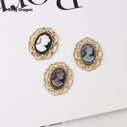 King Dragon Rhinestone Cameo Embellishment Used On Headband Decoration 29MM*25MM 5PCS/Lot Flat Back Gold Color KD617