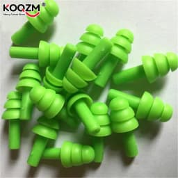 10 Pairs Soft Anti-Noise Ear Plug Waterproof Swimming Silicone Swim Earplugs For Adult Children Swimmers Diving