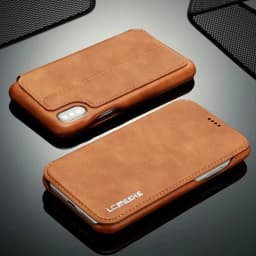 Luxury Thin Leather Case Flip Cover for iPhone 18 17 16 15 14 Pro Max 13 12 Mini 11 Pro Max XR 8 7 Plus SE 2020 Folio Card Slot