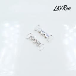 10Pcs 3cm/16cm Single Row S28 Rhinestone Decoration Chain/Bikini Connector Buckles For Shoulder Strap Clothing Dress Accessories