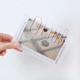 TUTU 20pcs/set of 50mm Colorful Paper Clips Paper Clips Notes Classified Clips Student Stationery School Office Supplies H0528