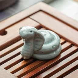 Retro Ceramics Tea Pet Chinese Zodiac Animal Statue Cute Tea Figurine Ornaments Desktop Crafts Tea Set Decoration Accessories
