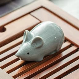 Retro Ceramics Tea Pet Chinese Zodiac Animal Statue Cute Tea Figurine Ornaments Desktop Crafts Tea Set Decoration Accessories