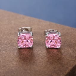 Huitan Simple Stylish Cubic Zirconia Stud Earrings Female 6 Colors Available Versatile Birthday Gift Statement Jewelry for Women