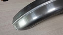 5''/6'' Wide Raw Steel Ribbed Bobber Fender for Yamaha XS650 Harley Sportster Bobber Chopper Hardtail Triumph
