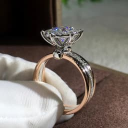 Huitan Classic 4 Claws Design Bridal Engagement Wedding Rings AAA Dazzling Cubic Zirconia Hot Sale Timeless Style Female Jewelry