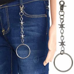 Fashion Women Punk Chains For Pants Women Girls Wallet Keychain Key Chains On Jeans Hipster Jewelry Accessories