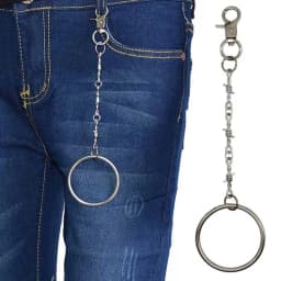 Fashion Women Punk Chains For Pants Women Girls Wallet Keychain Key Chains On Jeans Hipster Jewelry Accessories