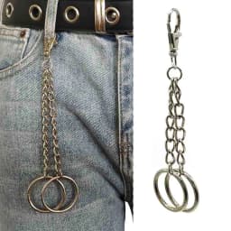 Fashion Women Punk Chains For Pants Women Girls Wallet Keychain Key Chains On Jeans Hipster Jewelry Accessories