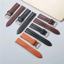 Genuine Leather Watchbands Calfskin Replace Watch Straps 18mm 20mm 22mm 24mm Watch Accessories Men Women Soft Watchband