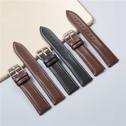 Genuine Leather Watchbands Calfskin Replace Watch Straps 18mm 20mm 22mm 24mm Watch Accessories Men Women Soft Watchband