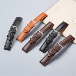 Genuine Leather Watchbands Calfskin Replace Watch Straps 18mm 20mm 22mm 24mm Watch Accessories Men Women Soft Watchband