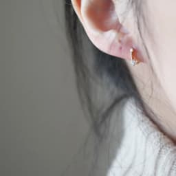 925 Sterling Silver Simple Shiny Srystal U-shaped Earrings Women Punk Hip Hop Street Art 14k Gold Plating Jewelry Gift
