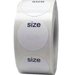 50-500pcs Self Adhesive Sticky White Label Writable Size Stickers Blank Note Label Wholesale Low Price Dimension: 25mm