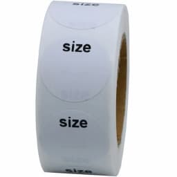 50-500pcs Self Adhesive Sticky White Label Writable Size Stickers Blank Note Label Wholesale Low Price Dimension: 25mm