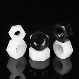 50/20/10PcsDIN934M2M2.5M3M4M5M6M8M10M12M14M16M18M20Black/whiteNylonHexNutHexagonPlasticNuts