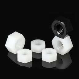 50/20/10PcsDIN934M2M2.5M3M4M5M6M8M10M12M14M16M18M20Black/whiteNylonHexNutHexagonPlasticNuts