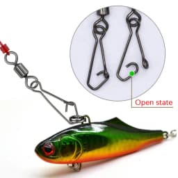 DNDYUJU 30pcs Stainless Steel Rolling Swivels with Snap 14#-1# Fishing Connector Swivel Rolling River Ocean Tackle Accessories