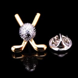 Fashion Brooch Golden Anchor Crown Saxophone Music Wing Horn Stars Golf For Men's Suit Collar Lapel Brooches Pin Party Jewelry
