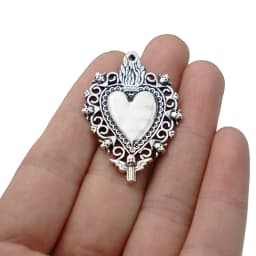 1pc Large Boho Filigree Heart Matt Gold Color Charms Pendants for DIY Necklace Jewelry Making Accessories 81x56mm