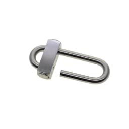 Super Strong Heavy Duty Matte Brushed Stainless Steel Oval Slide Locking Snap Lock Carabiner Keychains FOB EDC Lanyard DIY
