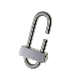 Super Strong Heavy Duty Matte Brushed Stainless Steel Oval Slide Locking Snap Lock Carabiner Keychains FOB EDC Lanyard DIY