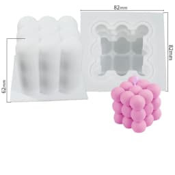 Cylinder Silicone Mold DIY Epoxy Resin Candle Mould Aromatherapy Candle Wax Molds Clay Plaster Craft Casting Mould Home Decor
