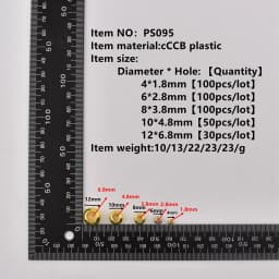 30-100Pcs/Lot 4-12mm Earrings Necklace Bracelets Anklet Diy Big Hole CCB Spacer Beads For Jewelry Making