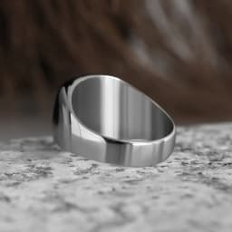 Men's Ring Punk Rock Smooth 316L Stainless Steel Signet Ring For Men Hip Hop Party Jewelry Wholesale Male Wedding Anel OSR491