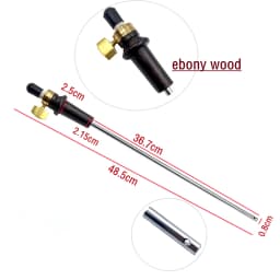 1pc Cello End Tail Carbon Fiber 4/4 3/4 1/2 1/4 Stretch Shrink Freely Ebony Adjustable Endpin, Cello Accessories