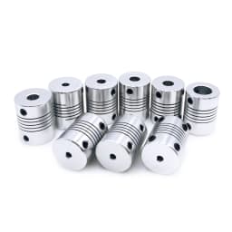 D19*L25 Aluminium Flexible Jaw Shaft Coupling 5 8 6.35mm 8mm 10mm CNC Stepper Motor Coupler Encoders Engraving Machine
