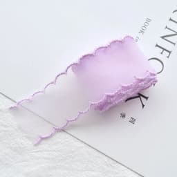 1Yard Color Lace 38mm Fine Mesh Wave Ribbon Decoration Handmade Headdress Hair Accessories DIY Material Bow