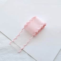 1Yard Color Lace 38mm Fine Mesh Wave Ribbon Decoration Handmade Headdress Hair Accessories DIY Material Bow