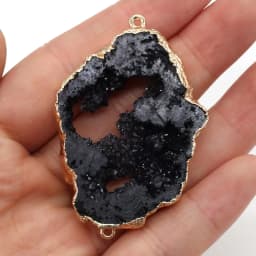 1PC LE SKY Natural Agates Pendants Charms Connector Pendants for Jewelry Making DIY Accessories Fit Necklaces